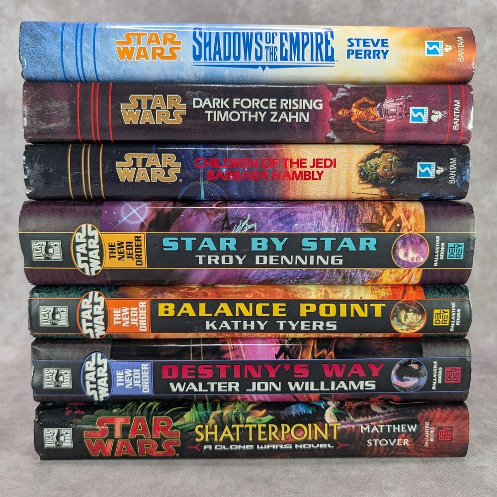 Star Wars Hardcover Book Lot 7 Legends New Jedi Order Shadows of the Empire HC